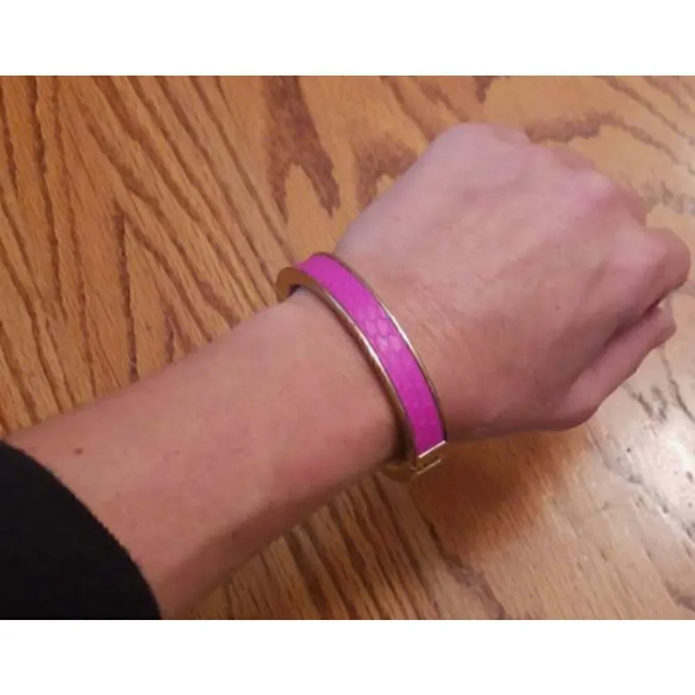 J. Crew Gold Overlay and Leather Bracelet